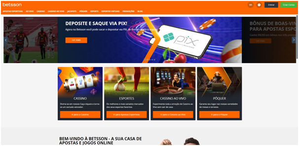 Betsson Home Page