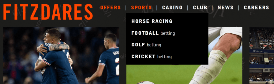 Fitzdares betting markets