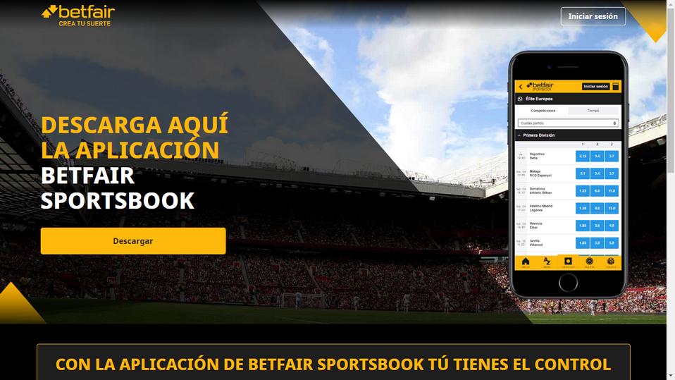 Descarga la aplicación Betfair Sportsbook