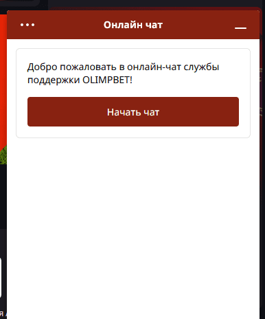 Техподдержка на сайте olimp.bet