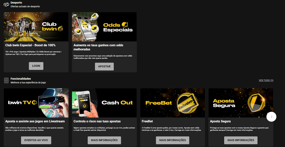 Promoções Bwin