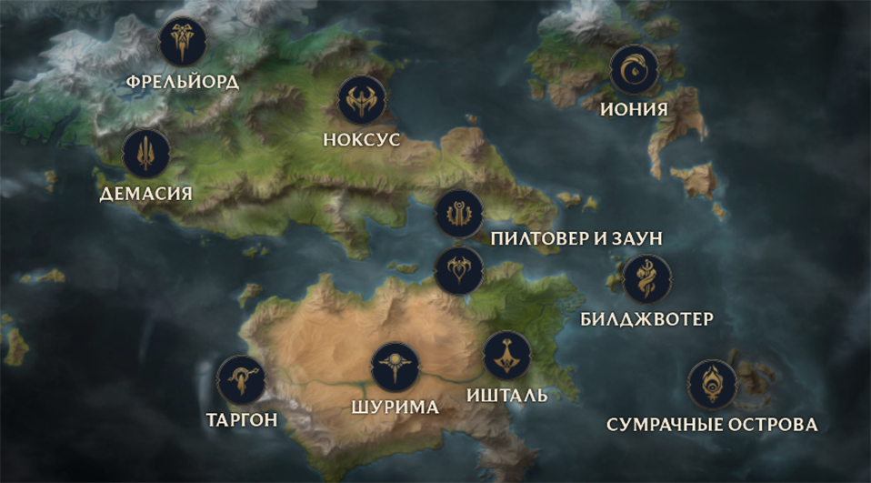 Карта игрового мира