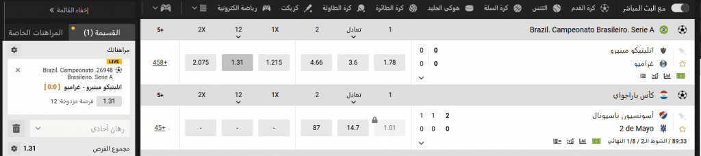 الرهانات والاحتمالات على موقع ميلبيت الإلكتروني