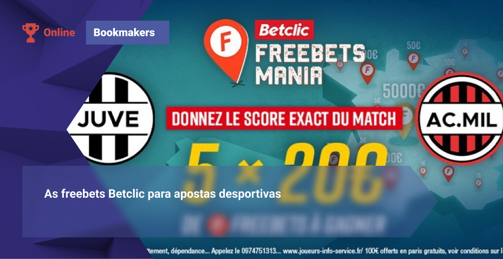 As freebets Betclic para apostas desportivas