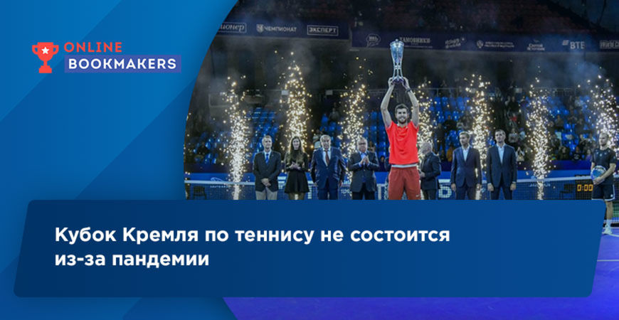 Кубок Кремля по теннису не состоится из-за пандемии