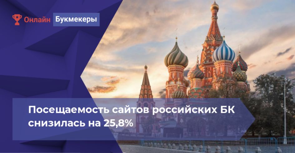Посещаемость сайтов российских БК снизилась на 25,8%