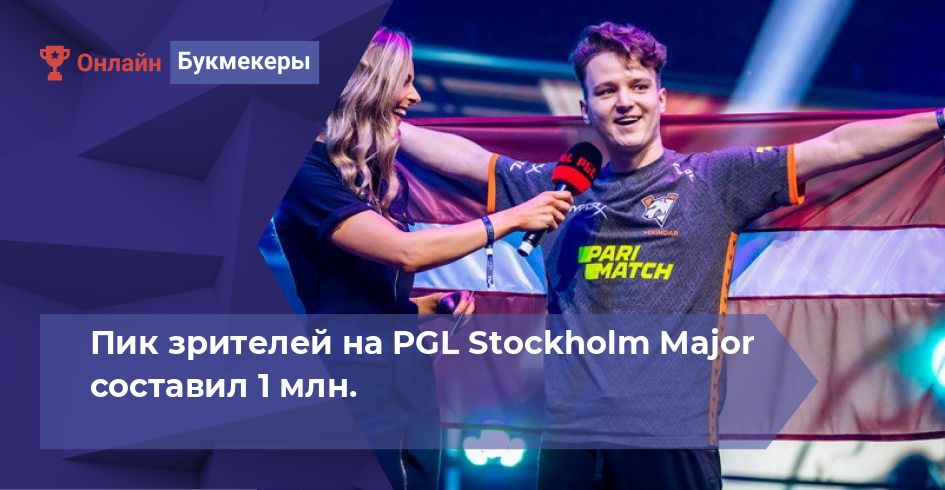 Пик зрителей на PGL Stockholm Major составил 1 млн. 