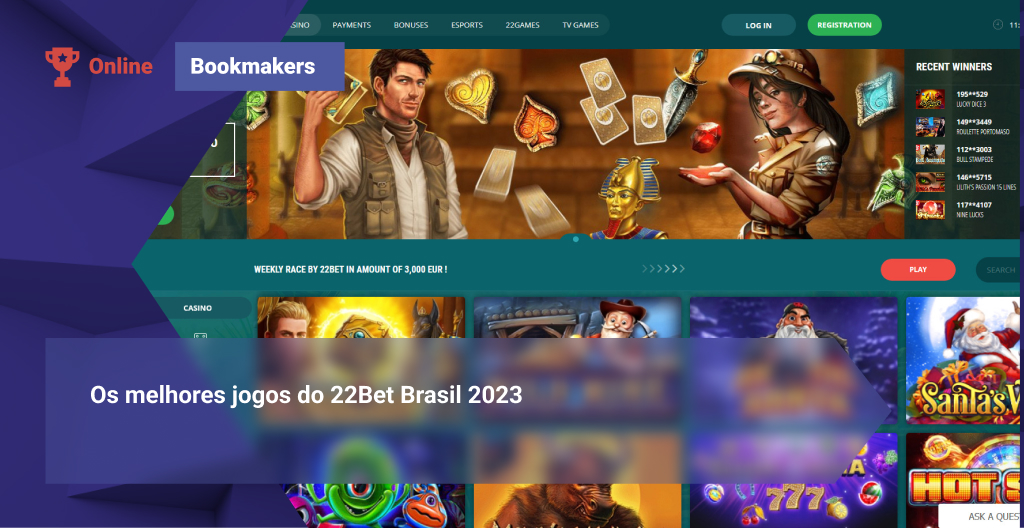 Os melhores jogos do 22Bet Brasil 2023